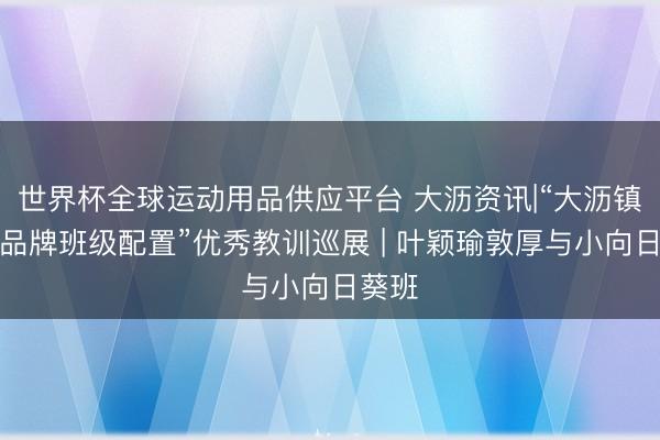 世界杯全球运动用品供应平台 大沥资讯|“大沥镇智育品牌班级配置”优秀教训巡展 | 叶颖瑜敦厚与小向日葵班